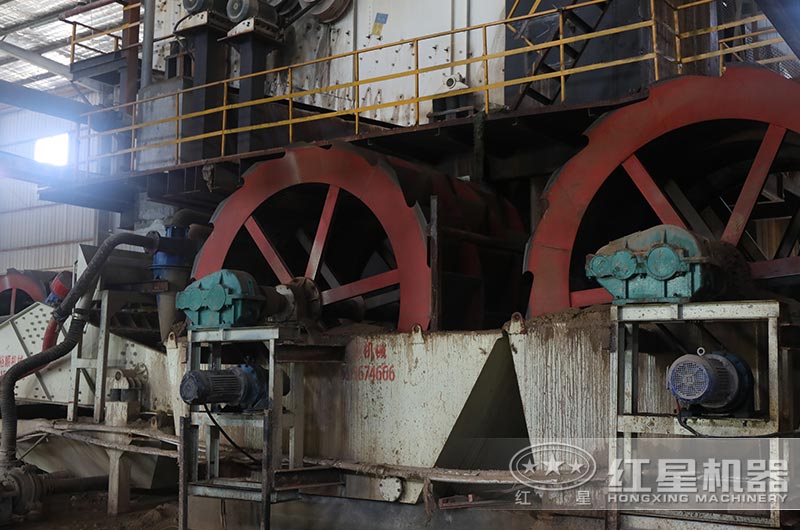 一小时160吨洗沙机现场