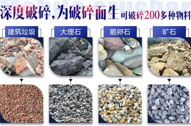 200多种石料皆可生产砂石骨料