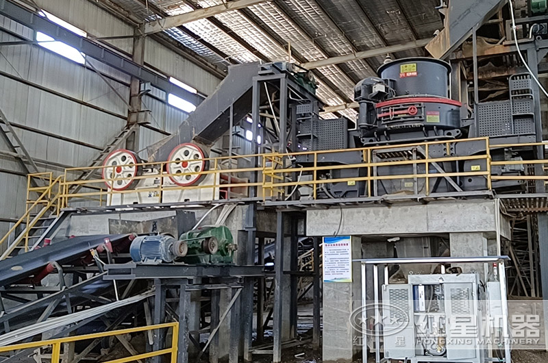 制砂生产线厂房环保现场 制砂生产线厂房环保现场